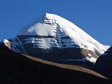 03 Mount Kailash South Face Close Up From First Pass Early Morning On Mount Kailash Inner Kora Nandi Parikrama Mount Kailash shines in the early morning sun from the first pass (07:07, 5084m) just after starting the trek from Seleng Gompa (06:45, 4991m).